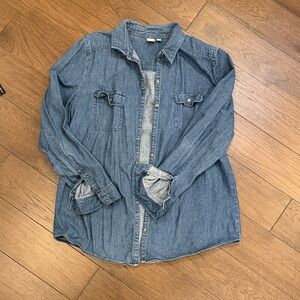 BP Women’s Denim/Chambray Size XL Button-Up Shirt C5-041